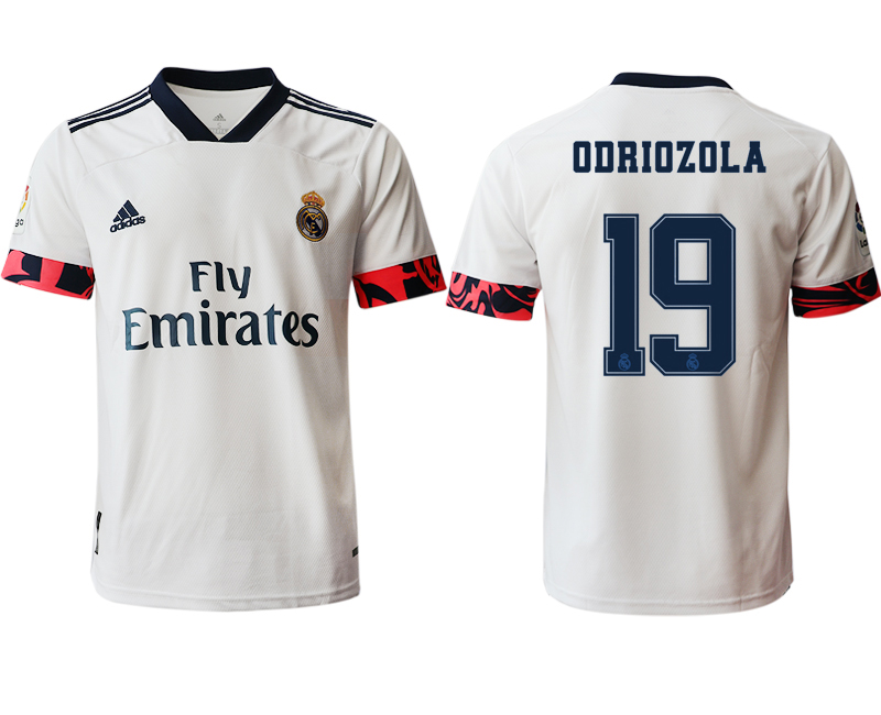 Men 2020-2021 club Real Madrid home aaa version #19 white Soccer Jerseys2